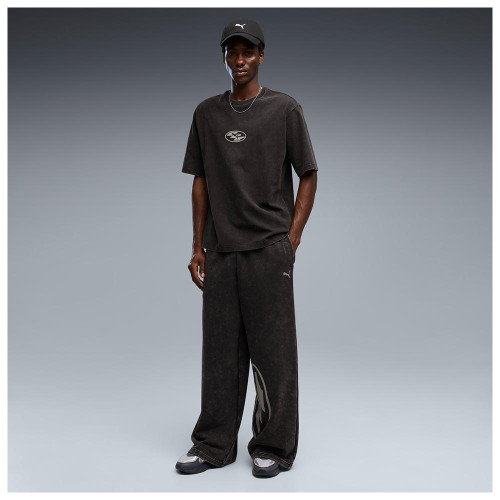 Puma Ανδρικό παντελόνι φόρμας SPC Washed Wide Leg Graphic Pants